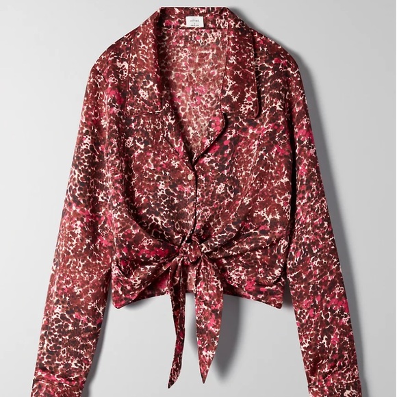 NWOT Wilfred tie front blouse - Picture 5 of 8